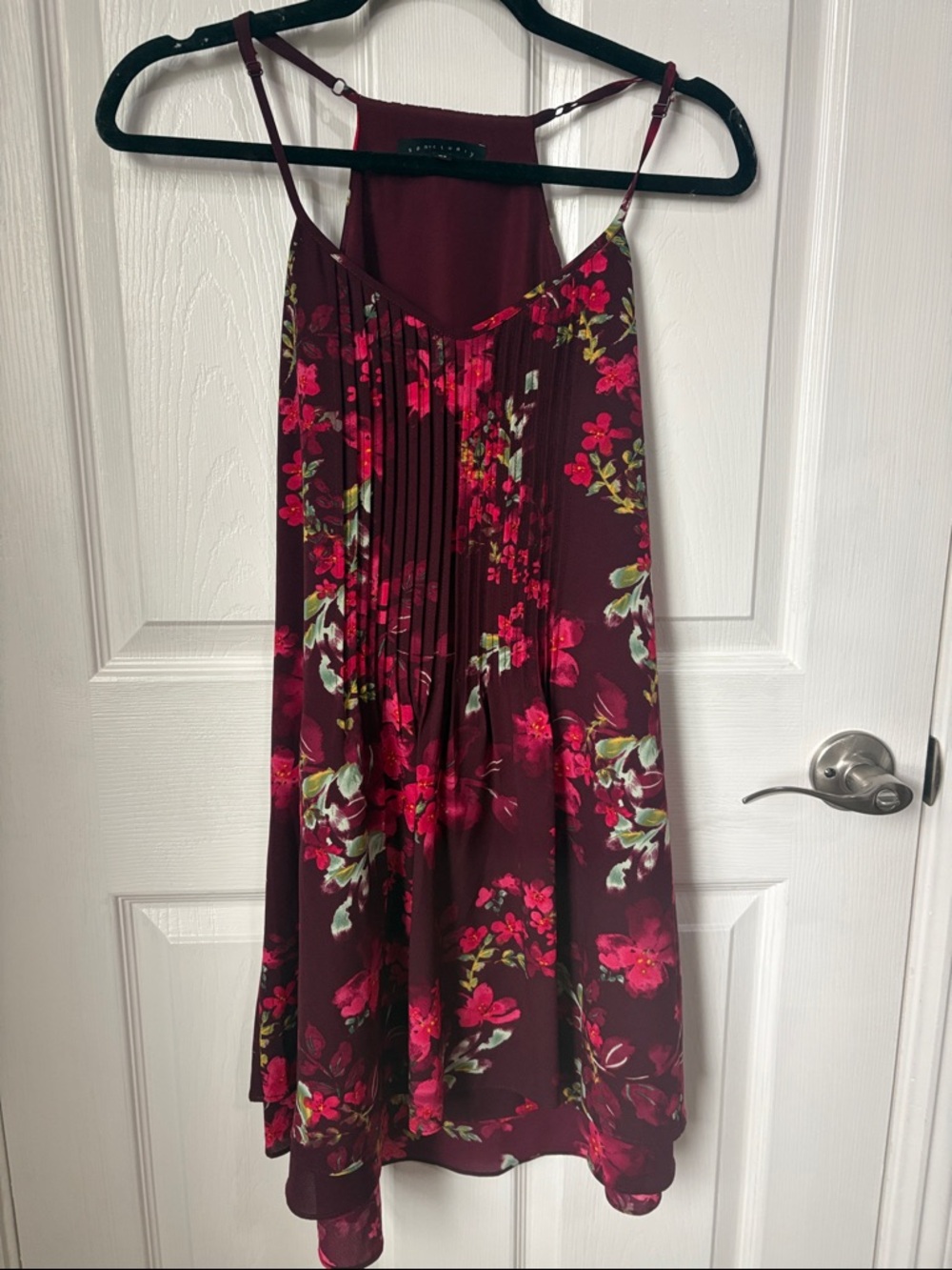 Sanctuary Burgundy Floral High-Low dress